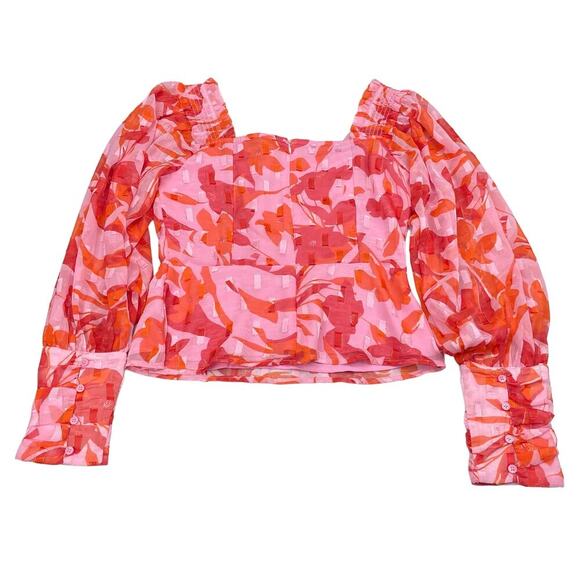 NWT FRENCH CONNECTION Ally Dinah Sweetheart Neck Top Sz 6 Rosebloom - Picture 6 of 9